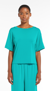 Blusa jersey di viscosa crepe stretch "LAUTO"